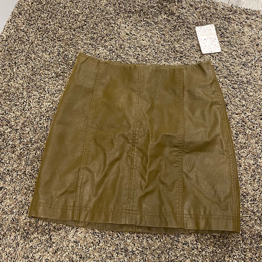 Free People Suede skirt